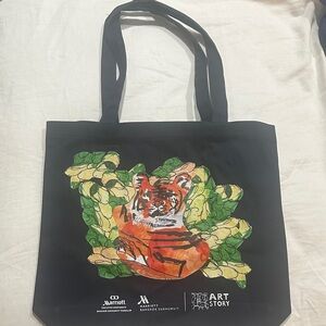 New Marriott Bangkok Black Tote Bag with Tiger Design - Asia Edition